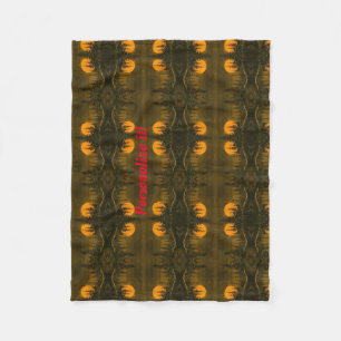 Couverture Polaire Paysage nocturne; chasseur ou moissonneuse