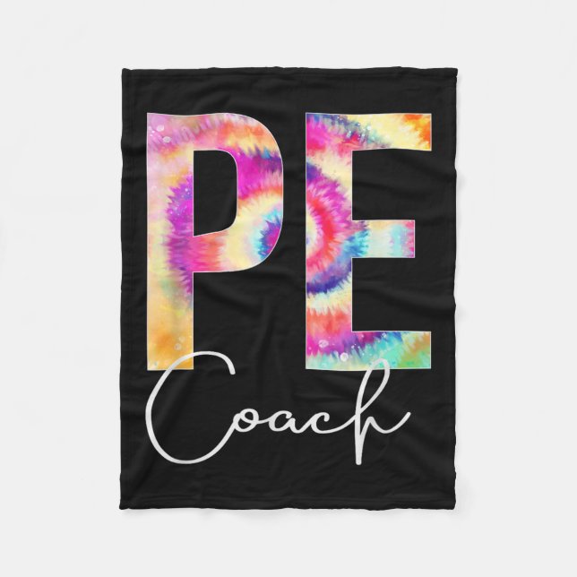 Couverture Polaire Pe Coach Tie Dye Back To School Women Appreciation (Devant)