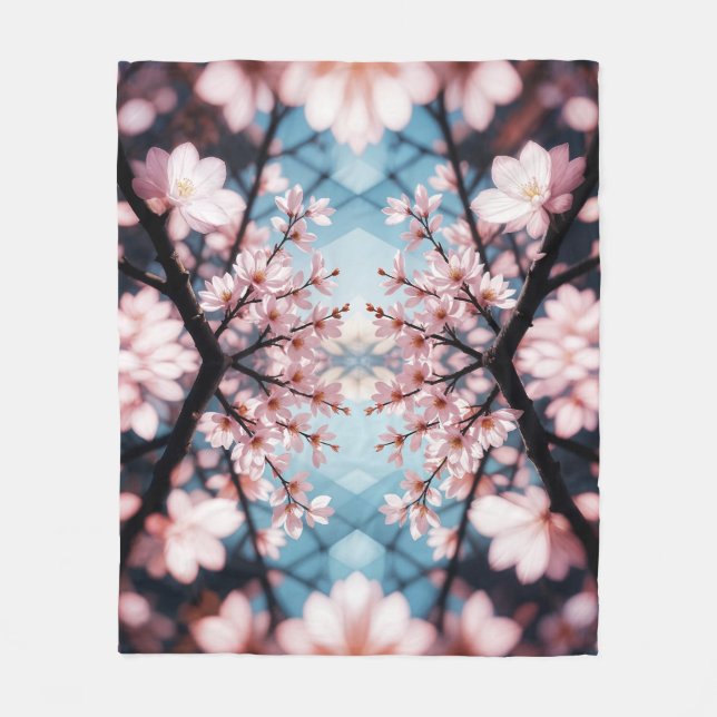Couverture Polaire Peach Blossom Kaleidoscope (Devant)