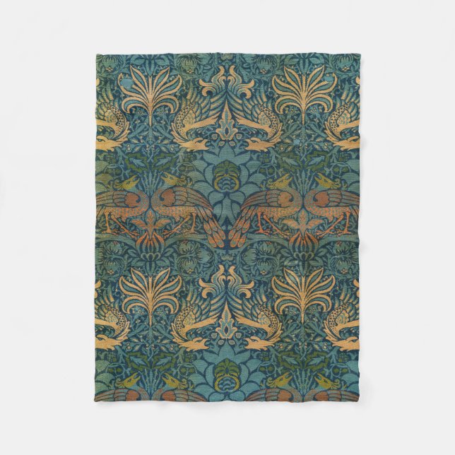 Couverture Polaire Peacock and Dragon, 1878, par William Morris (Devant)
