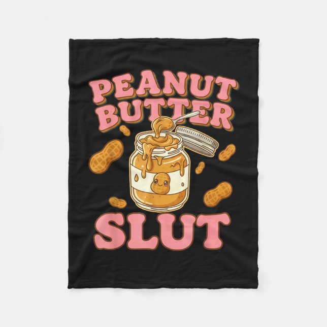 Couverture Polaire Peanut Butter Funny Peanut Butter Lovers Apparel  (Devant)