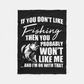 Couverture Polaire Pêche Chasse De Poisson Dit Sarcastique Funny Fish