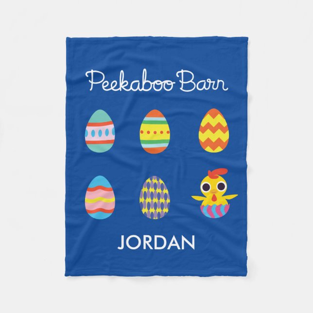 Couverture Polaire Peekaboo Grange Pâques | OEufs de Pâques (Devant)