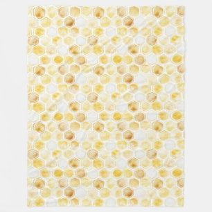 Couverture Polaire Peigne jaune or