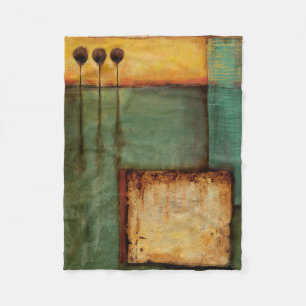Couverture Polaire Peinture Abstraite avec touches de piano