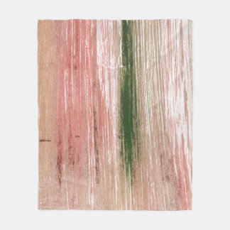 Couverture Polaire Peinture abstraite rayée rose