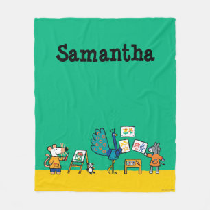 Couverture Polaire Peinture avec Maisy !