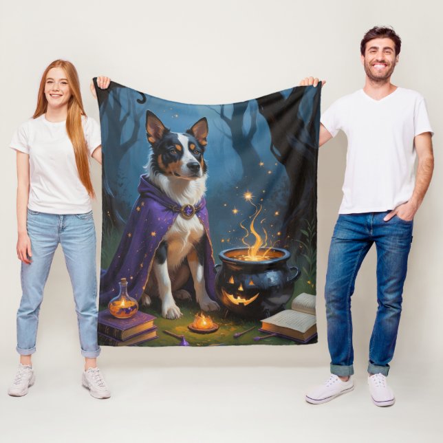 Couverture Polaire Peinture d'Halloween capricieuse australienne (En situation)