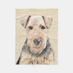 Couverture Polaire Peinture galloise de Terrier - Cute Original Dog A