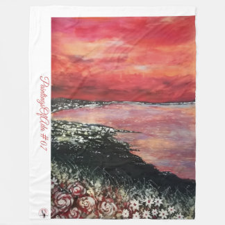 Couverture Polaire PeinturesOfAda #07 - Artiste - Blanc polaire incon