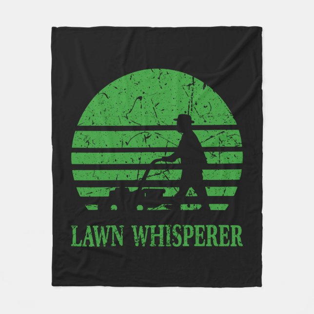 Couverture Polaire Pelouse Mower Pelouse Whisperer Gardener Cadeau (Devant)