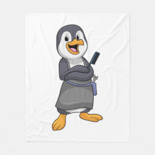 Couverture Polaire Penguin en coiffure avec peigne