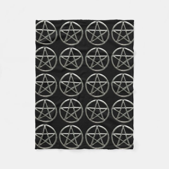 Couverture Polaire Pentacle Fleece Blanche (Devant)