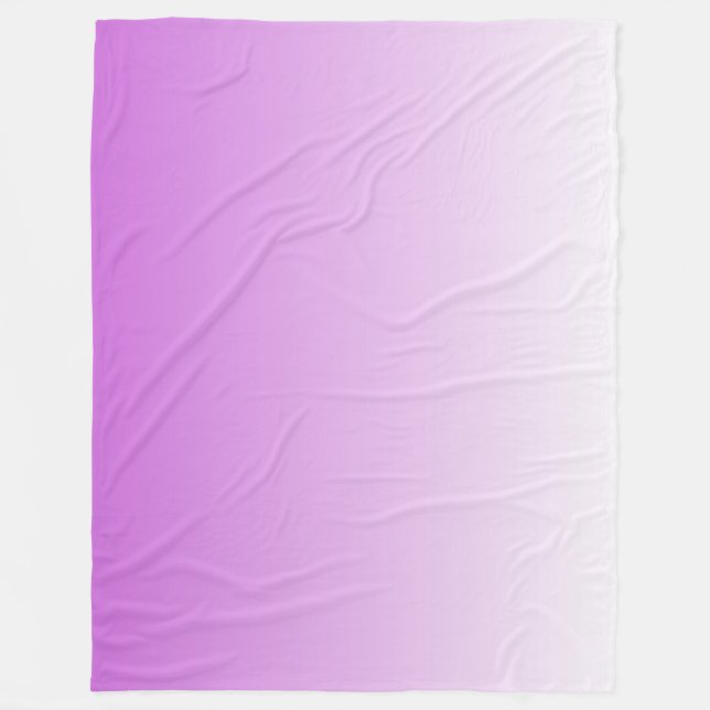 Couverture Polaire Pente à deux tons ombre lilas violet (Devant)