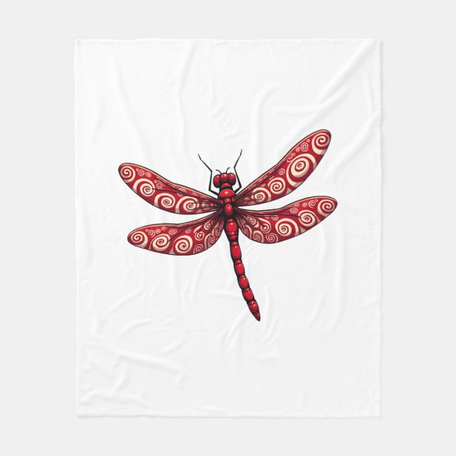 Couverture Polaire Peppermint dragonfly (Devant)