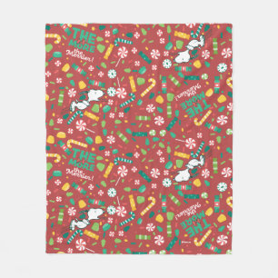 Couverture Polaire Peppermint Dreams Snoopy Candy Motif