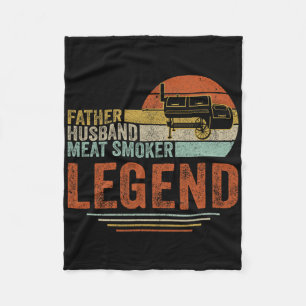 Couverture Polaire Père Huse Viande Fumeur Légende Griller Papa Viand