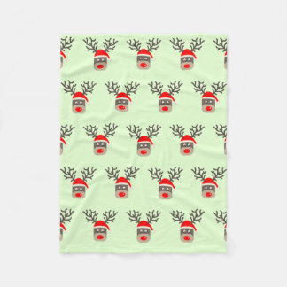 Couverture Polaire Père Noël Rudolf