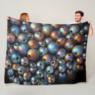 Couverture Polaire Perles Pastel Dures Perles Iridescentes