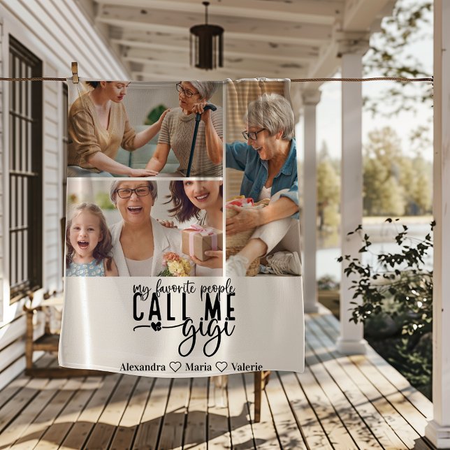 Couverture Polaire Peronalized 3 Photo Gigi Gift (Créateur téléchargé)