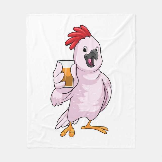 Couverture Polaire Perroquet au jus (Devant)