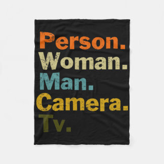 Couverture Polaire Person Woman Man Camera Tv Cognitive Test Shirt Tr
