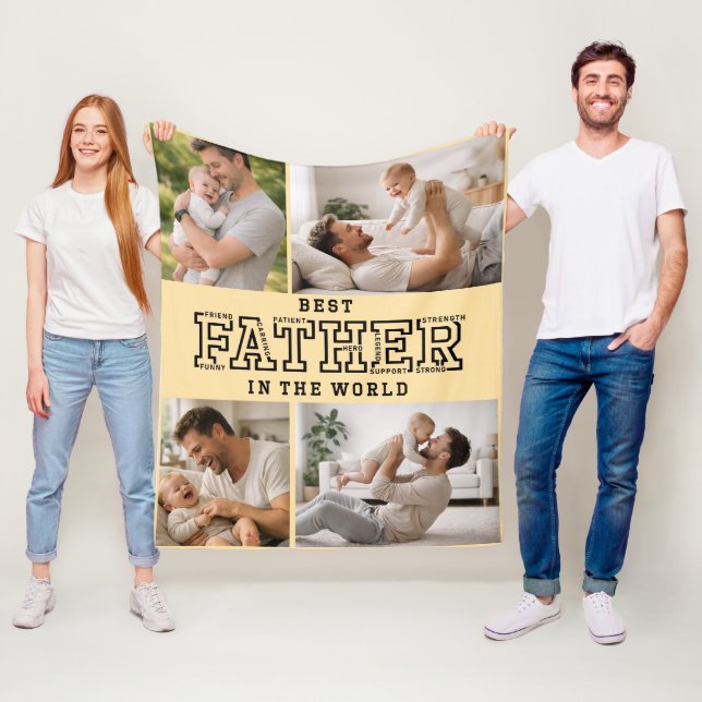 Couverture Polaire Personalized Best Father’s Day | Custom daddy (En situation)