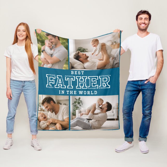 Couverture Polaire Personalized Best Father’s Day | Custom daddy (En situation)