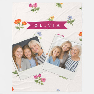 Couverture Polaire Personalized Ditsy Floral Cottagecore Wildflower