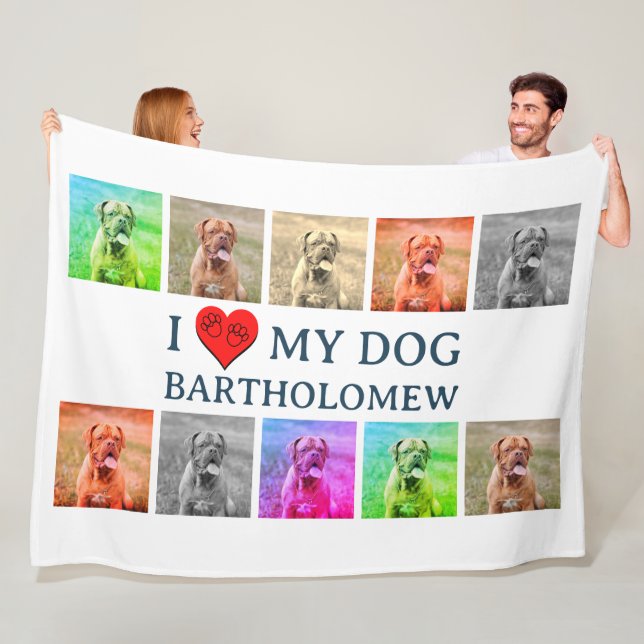 Couverture Polaire Personalized Dog Pop Art Pet Lover Gift (En situation)