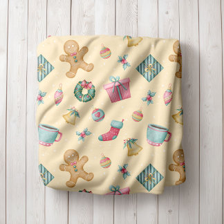 Couverture Polaire Personalized Gingerbread Christmas Fleece Blanket
