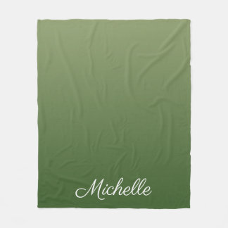 Couverture Polaire Personalized green