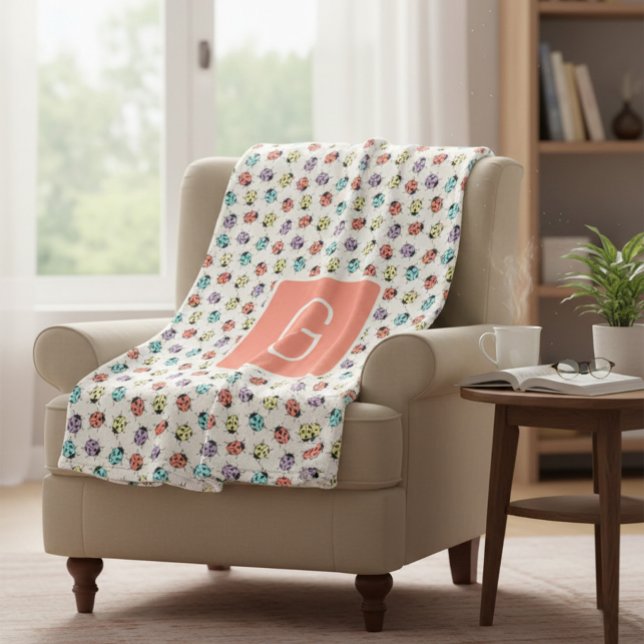 Couverture Polaire Personalized Ladybug Throw Blanket (Créateur téléchargé)