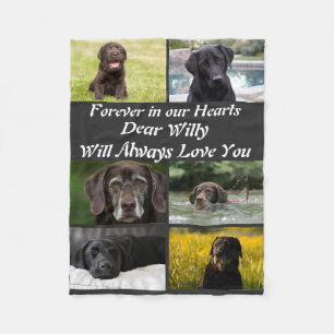 Couverture Polaire Personnalisation moderne Pet Memorial 6 Photo Coll