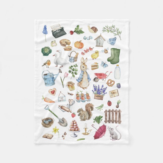 Couverture Polaire personnalisation peter le lapin (Devant)