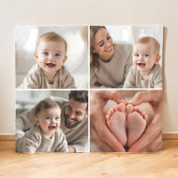 Personnalisé 4 Photo Collage Cute Baby
