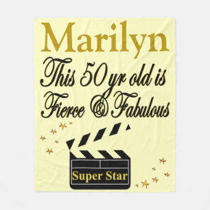 COUVERTURE POLAIRE PERSONNALISÉ 50E ANNIVERSAIRE FILM STAR BLANKET