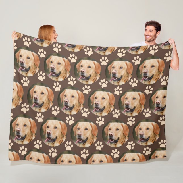 Couverture Polaire Personnalisé animal de compagnie Photo Motif chien (En situation)