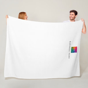 Couverture Polaire Personnalisé Design Simple Votre Hôtel Logo Ici te