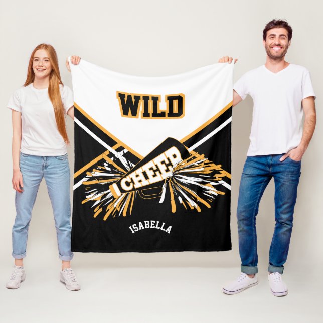 Couverture Polaire Personnalisé - Pour une Pom-pom girl 📣 - Blanc, O (En situation)
