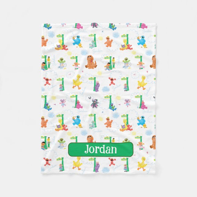 Couverture Polaire Personnalisé Sunny Day Sesame Street Motif (Devant)