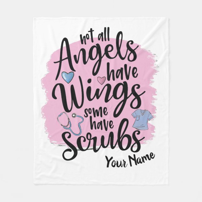 Couverture Polaire Personnalisé - Tous les anges n'ont pas d'ailes en (Devant)