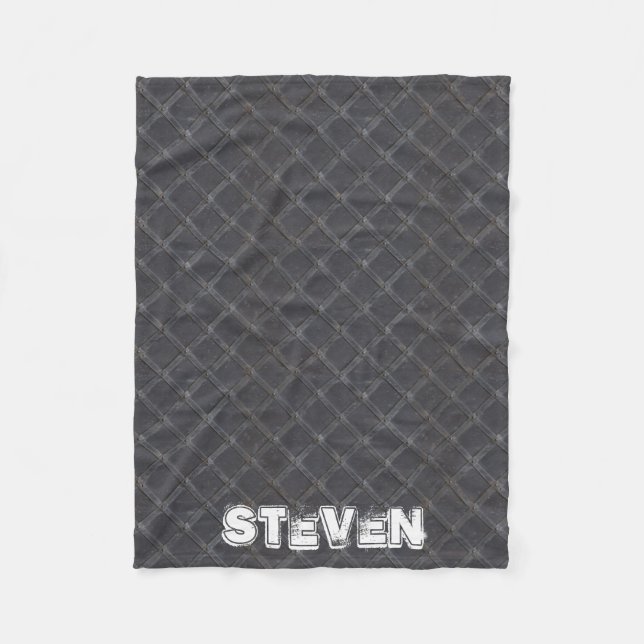 Couverture Polaire Personnaliser - motif diamant en fer métallique (Devant)