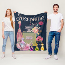 Personnaliser Nom Bouteilles de parfum rose Floral