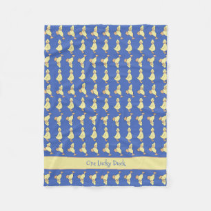 Couverture Polaire Personnaliser Petit Canard Jaune mignon Bébé Enfan