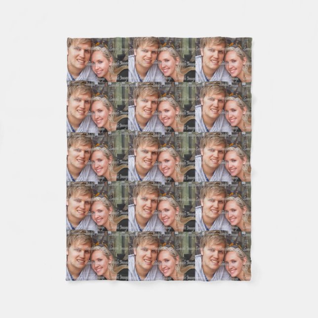 Couverture Polaire Personnalisez la photo font vos propres (Devant)