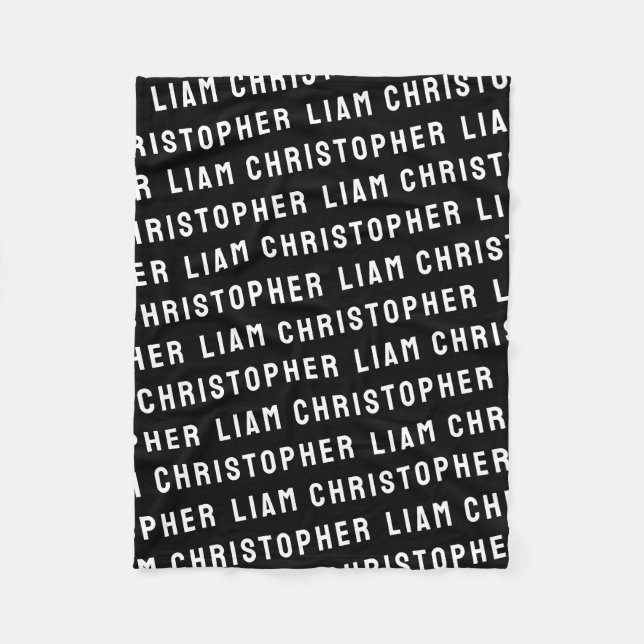 Couverture Polaire Personnalisez Votre Fils Personnalisé Nouveau-Né B (Devant)