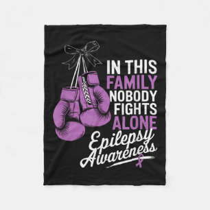 Couverture Polaire Personne ne se bat seul Boxer Epilepsie Sensibilis