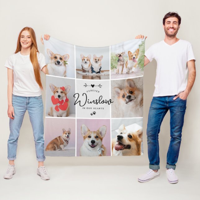 Couverture Polaire Perte d'animal de compagnie Cadeau Chig Memorial P (En situation)