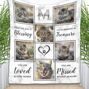 Couverture Polaire Perte de animal de compagnie Photo Collage personn